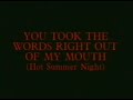 You Took the Words Right out of My Mouth