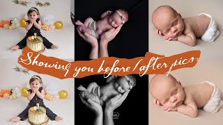 Q&A Part 2 Including Before And After Photos Of Newborn And Cake Smash Photography