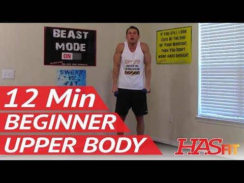 12 Min Beginner Upper Body - HASfit Easy Weight Exercises - Beginner Strength Training Easy Workouts 12 Min Beginner Upper Body - HASfit Easy Weight Exercises - Beginner Strength Training Easy Workouts