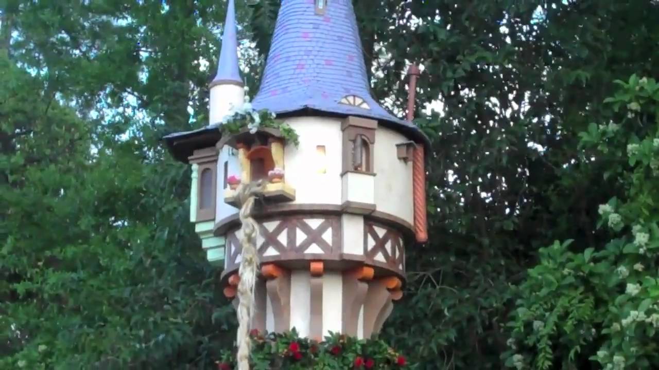 Rapunzel's Tangled Tower at Epcot's Flower and Garden Festival - YouTube