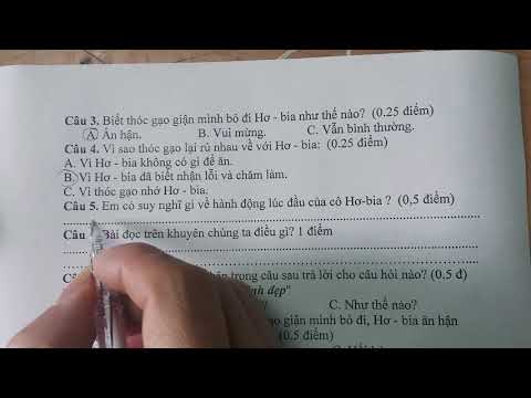 Tiếng Việt lớp 2: ĐỀ KIỂM TRA HỌC KỲ 2
