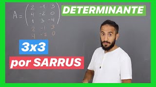 DETERMINANTE de una MATRIZ de 3x3 | REGLA de SARRUS