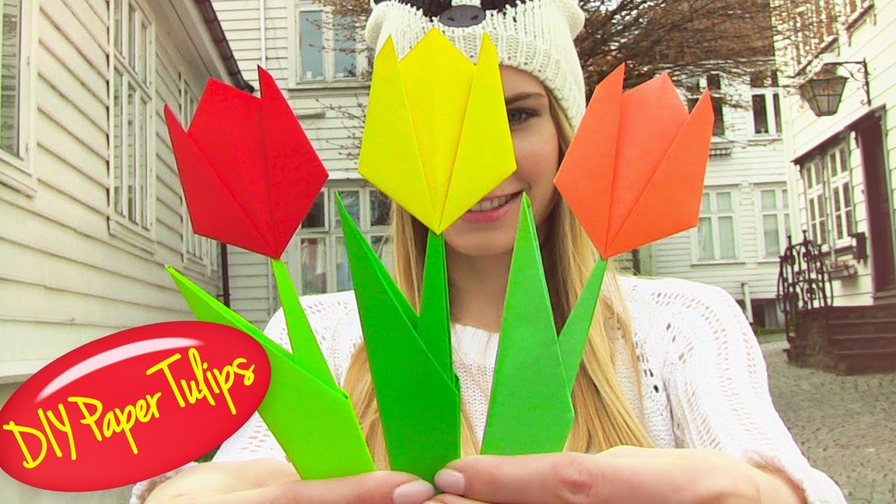 Origami Flower - Easy Paper Flowers! - YouTube