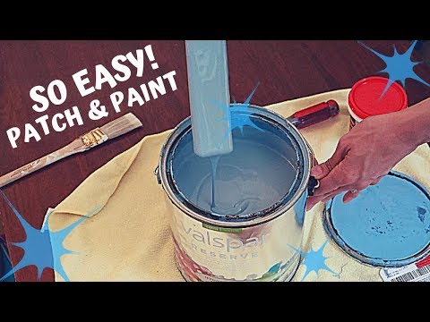How to patch nail holes in wall and spot paint MOVING OUT