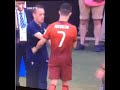 Joachim Löw picks nose then shakes hands with Ronaldo