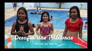 Desafio Das Palavras Na Piscina Mundo De Emilly