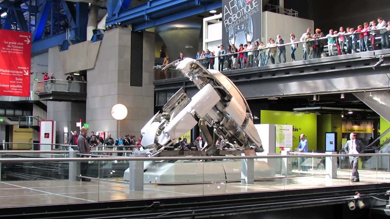 La Cite des Sciences et de L'lndustrie -Art robotique - YouTube