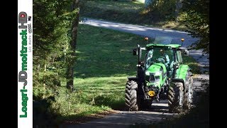 Deutz-Fahr 6165 TTV sur les Routes de Montagne à l'Automne - ETS Balthazard !