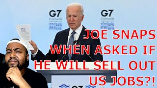 Biden SNAPS 'GIVE ME A BREAK' When Asked If He Will Reverse Trump Tariffs & Sell Out US Steel Jobs