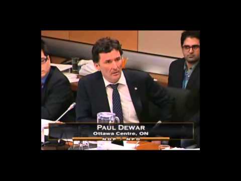 NDP Paul Dewar ask questions to the CEO of Canada Post