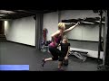 Single leg squat with cable glutes, hamstrings