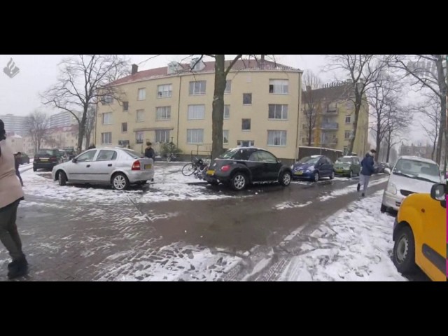 Dutch Police Man Takes Part In A Snowball Fight With Kids - Video
