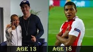 Kylian Mbappé - Transformation From 5 To 18 Years Old