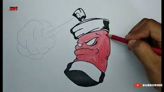 Cara Menggambar Graffiti Spray Pilox