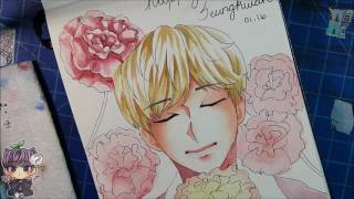 Speedpaint # 11 Happy Birthday Seungkwan! (SEVENTEEN)
