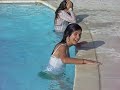 jumping in the pool