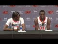 Cowboy Basketball Postgame with Moussa Cisse and Keylan Boone Jan. 8 2022 v Texas