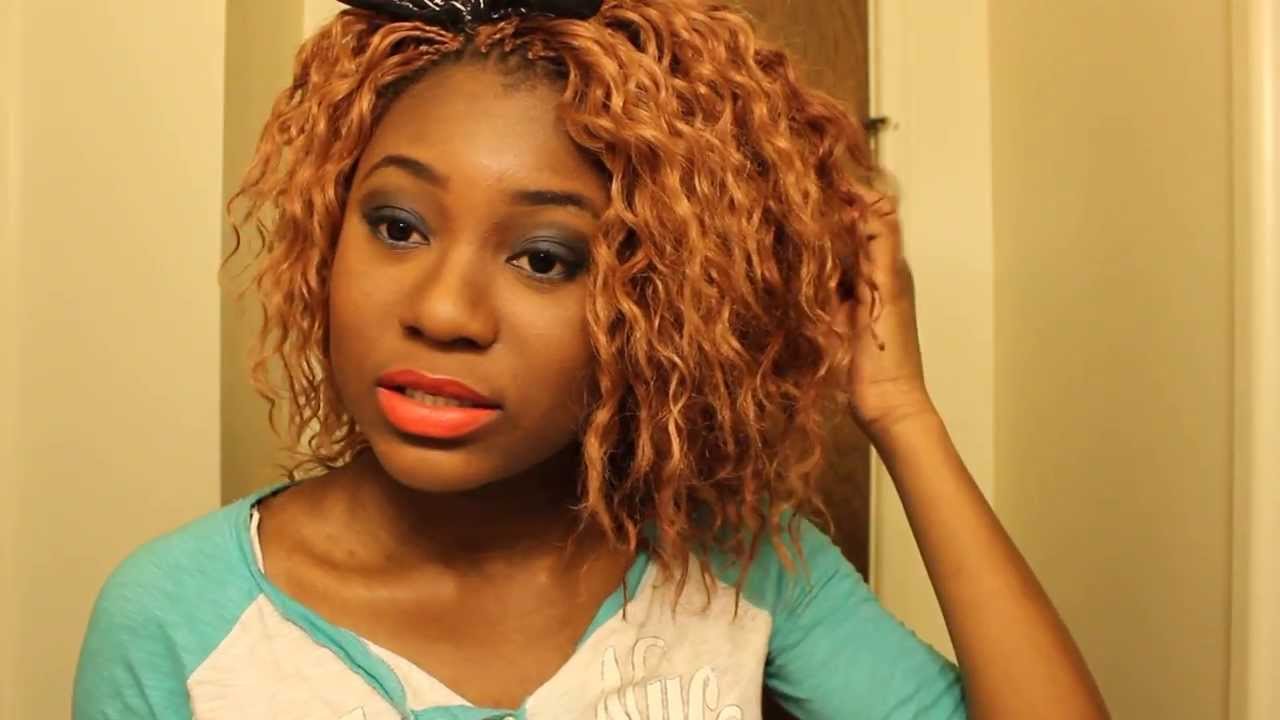 Final review of Model Model Glance Ocean Wave crochet braids - YouTube Final review of Model Model Glance Ocean Wave crochet braids - YouTube