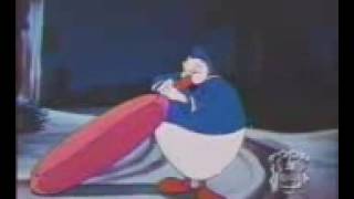 Donald Duck Inflates Bed