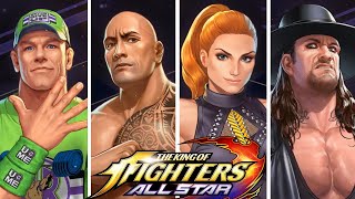 KOF: ALLSTAR X WWE - All Character ReveaLs!