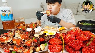 Asmr Mukbang | Корейская Домашняя Еда, Маринованные Сырые Крабы, Жаренное Яйцо Рецепт Принимать Пищу