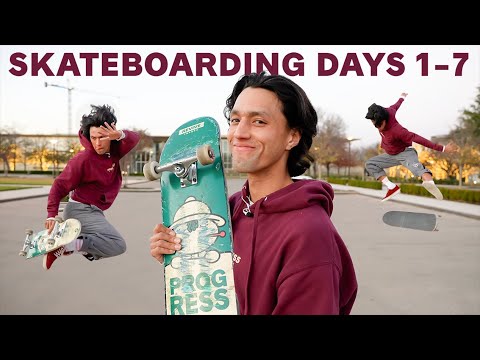 How To Start Skateboarding The Right Way (day 1-7) #PDSA2