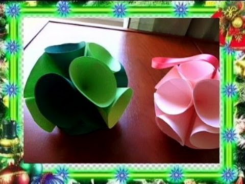 Новогодняя игрушка шар видео
