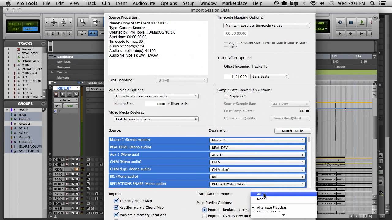 pro tools templates