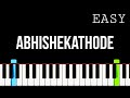 Abhishekathode Adhikarathode - Easy Keyboard Tutorial + Chords | Piano Notes