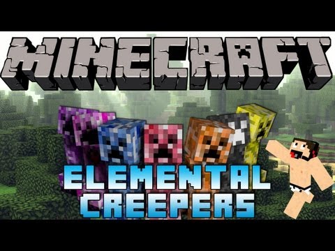 Minecraft mods: Instalar y Descargar Elemental creepers para Minecraft