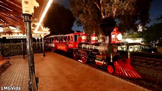 2022 Disneyland Railroad - Nighttime Pov Grand Circle Tour Disneyland Park, California