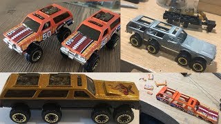 custom hot wheels chevy 8X8 monster truck suv off roader