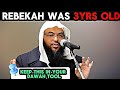 SHAYKH UTHMAN GIVES PROOF REBEKAH WAS 3 YEARS OLD