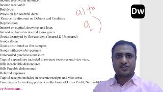 Lecture 2 - Partnership Final Accounts - Part 2 - Account - 12th Commerce - Maharashtra State Board