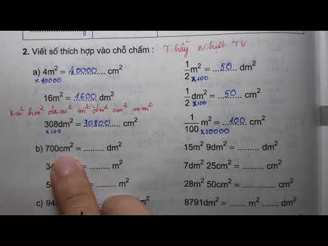 TOÁN LỚP 4 - VỞ BÀI TẬP 2 (Bài 166/ Trang 102) - ÔN TẬP VỀ ĐẠI LƯỢNG (TIẾP THEO) - Thầy Nhựt TV