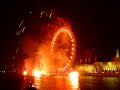 New year firework of London Eye 2 - Fireworks ecards - New Year Greeting Cards