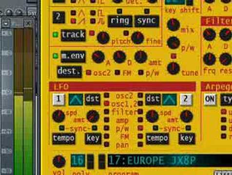 Europe - Final Countdown synth