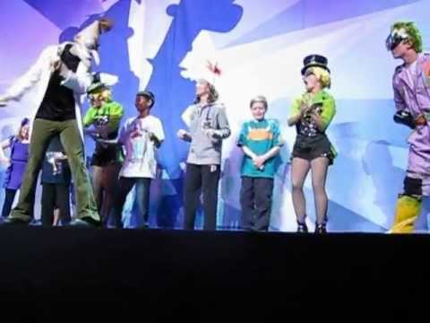 My son 10 and has autism got on stage as one of Dr Doofenshmirtz's test 