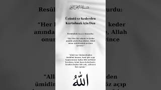 Üzüntü Ve Kederden Kurtulmak İçi̇n Dua
