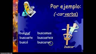 Preterite -car,-gar,zar