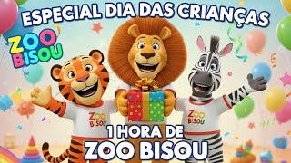 Especial Dia Das Crianças Uma Hora De Zoo Bisou Animações Com Músicas Para Bebês E Crianças