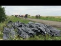 Raw: Crews Begin Moving Bodies at Jet Crash Site