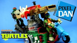 Teenage Mutant Ninja Turtles Pizza Thrower Vehicle 2015 Video Review