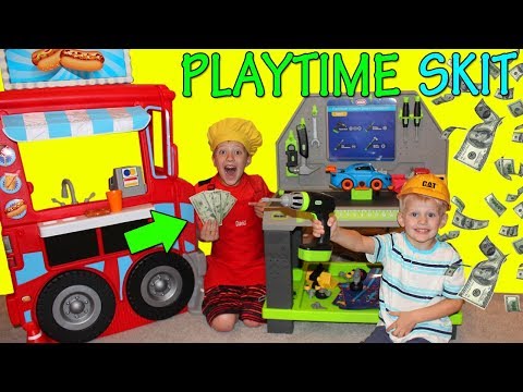 We Opened a Hot Dog Stand! Earning Real Money!
