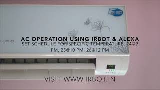 Control AC with IRBOT and Alexa voice commands