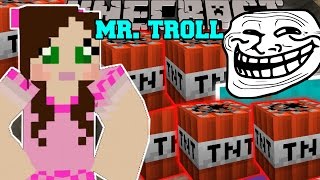 Minecraft: MR. TROLL'S EXPLODING ROOM! - CATCH MR TROLL - Custom Map