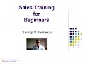 Sales Training by Corporate Trainer Sandip V Pednekar