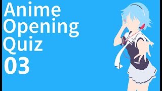 Guess The Anime Opening Quiz #3 | OP1s | Normal