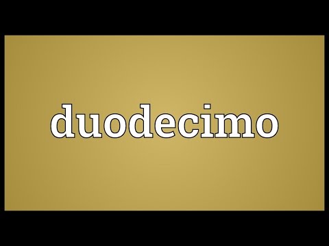 Header of duodecimo