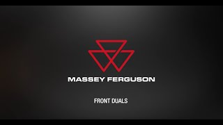 Front Duals on Massey Ferguson 8 S Tractor